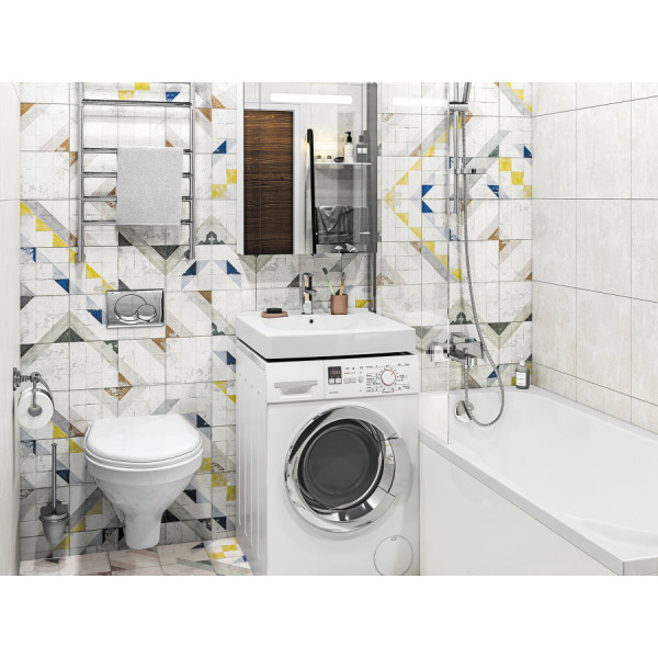 Раковина над стиральной машиной Santek Пилот 600x500x180 белая (1WH110569)