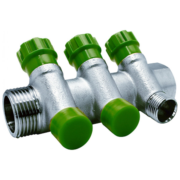 Коллектор 2 отв. регулируемый 1"*1/2(16) Kromwell (никель) (EU.ST3078275 2x1x12_k) Коллектор 2 отв. регулируемый 1"*1/2(16) Kromwell (никель) (EU.ST3078275 2x1x12_k)