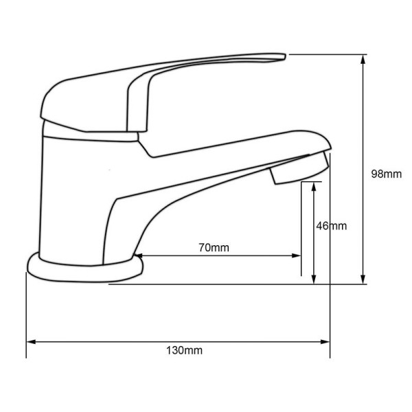 Смеситель для раковины Ex-promt Ring хром (Ex123.3-05)