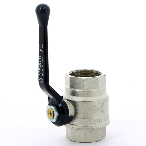 Кран Bugatti 1 1/2" ВВ шаровый New Jersey 910 (черная ручка) (09100016) Кран Bugatti 1 1/2" ВВ шаровый New Jersey 910 (черная ручка) (09100016)