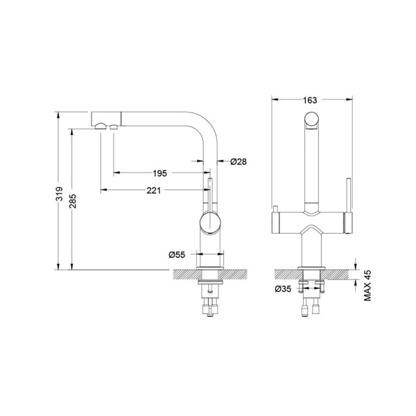 Смеситель для кухни Aquatek Европа хром (AQ1385CR) Смеситель для кухни Aquatek Европа хром (AQ1385CR)