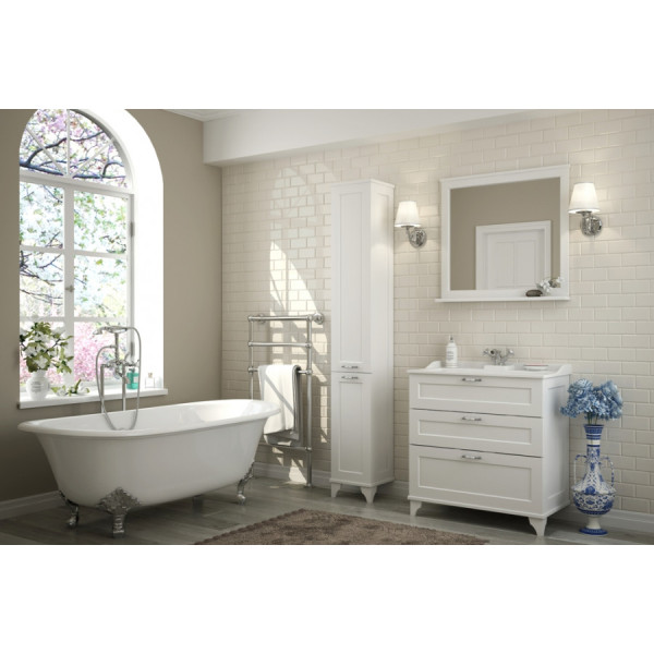 Тумба напольная Aquaton Леон 800x447x734 дуб белый (1.A187.8.01L.BPS.0) Тумба напольная Aquaton Леон 800x447x734 дуб белый (1.A187.8.01L.BPS.0)