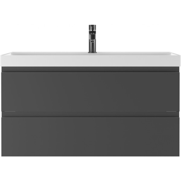 Тумба подвесная под умывальник Bazis 100 Graffo графит матовый В2 Домино (DGr2404T) Тумба подвесная под умывальник Bazis 100 Graffo графит матовый В2 Домино (DGr2404T)