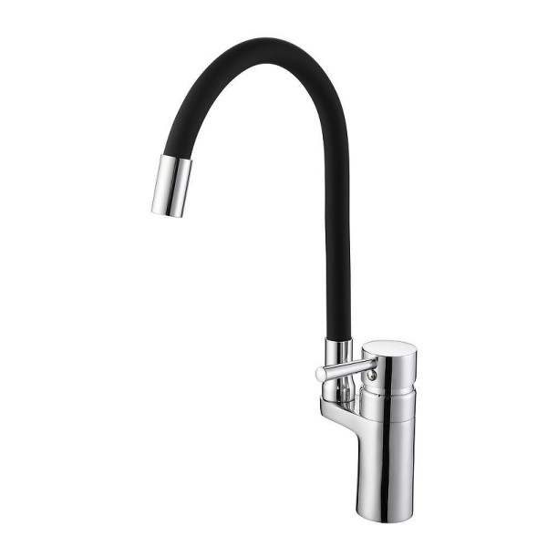 Смеситель для кухни Dlin с гибким изливом хром (D157315-1) Смеситель для кухни Dlin с гибким изливом хром (D157315-1)