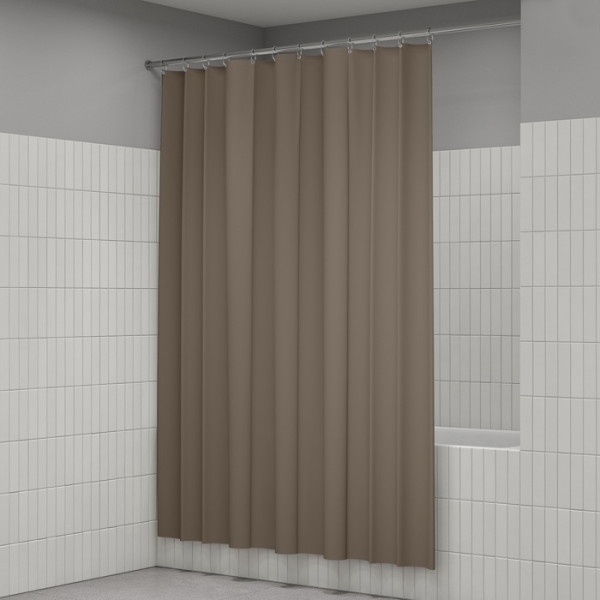 Шторка для ванн текстильная Iddis Base 180x200 коричневая (BS03P18i11) Шторка для ванн текстильная Iddis Base 180x200 коричневая (BS03P18i11)