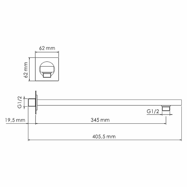 Душевая система WasserKRAFT хром (A178644 Thermo)