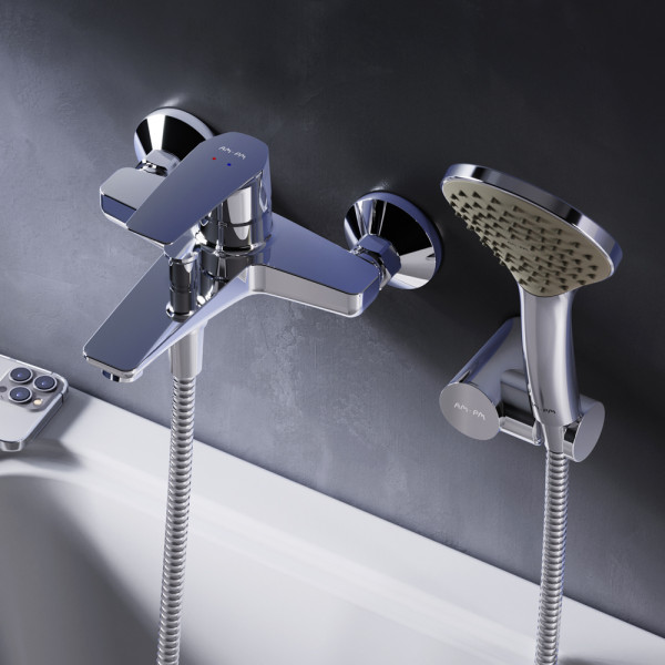 Смеситель для ванны и душа AM.PM Gem хром (F90A15000)