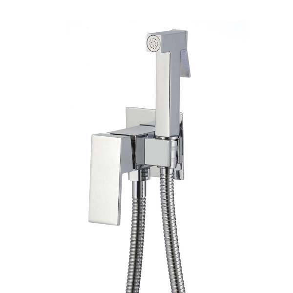 Смеситель с гигиеническим душем Dlin хром (D183201) Смеситель с гигиеническим душем Dlin хром (D183201)
