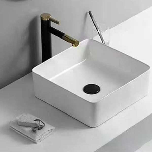 Раковина накладная RGW GS-4 37x37x135 белая (81214-1)