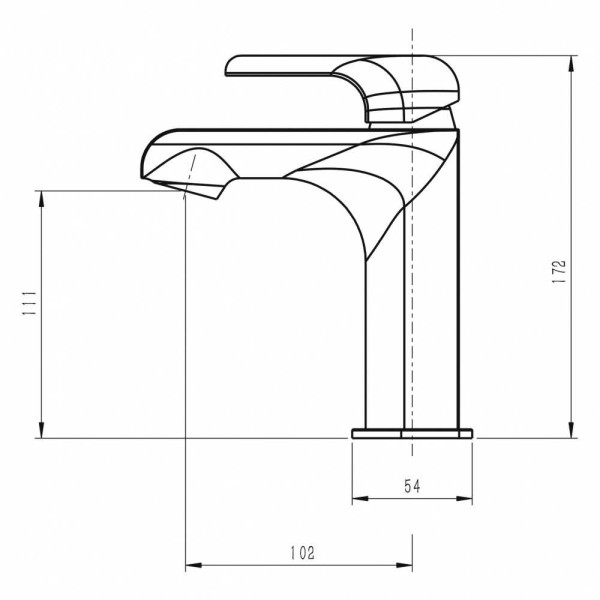 Смеситель для раковины Swedbe Iris (2210) Смеситель для раковины Swedbe Iris (2210)