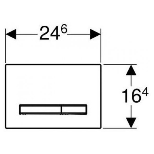 Клавиша смывная Geberit Sigma 50 хром черная, белая (115.788.11.2)