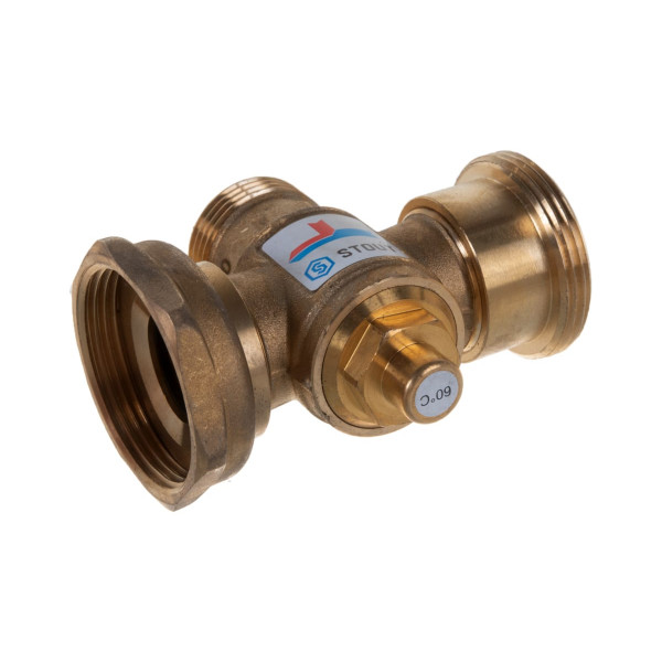 Вентиль термостатический смесительный Stout 1 1/2"Н*1 1/2"В*1"Н 60°C SVM-0050-326006 Вентиль термостатический смесительный Stout 1 1/2"Н*1 1/2"В*1"Н 60°C SVM-0050-326006