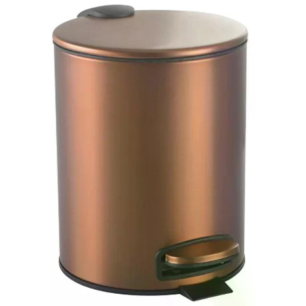 Ведро для мусора Boheme Uno 25x25x28 бронза (10426-BRB)