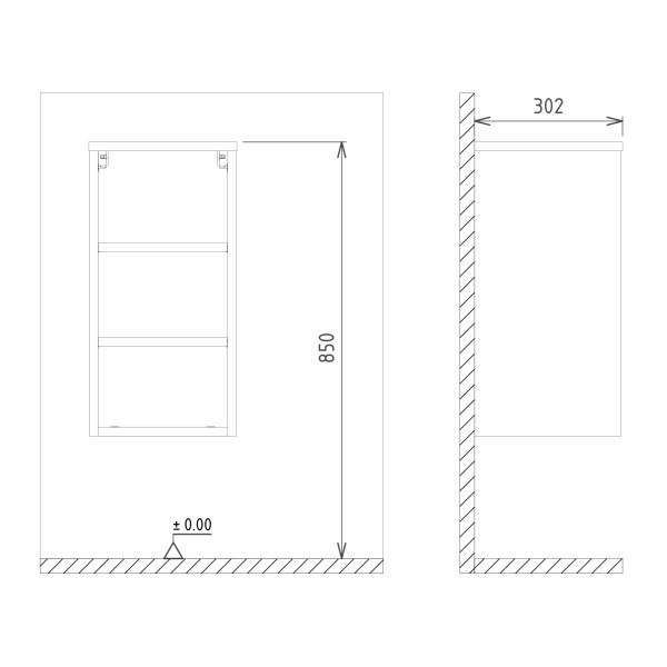 Полка Orka Knidos 300x300x600 Legnano (3000991)