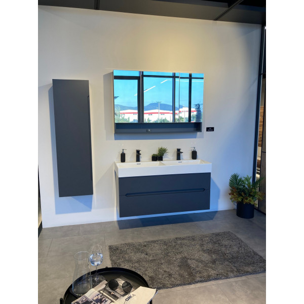 Пенал подвесной Orka Malta 400x270x1380 антрацит матовый (3001299)