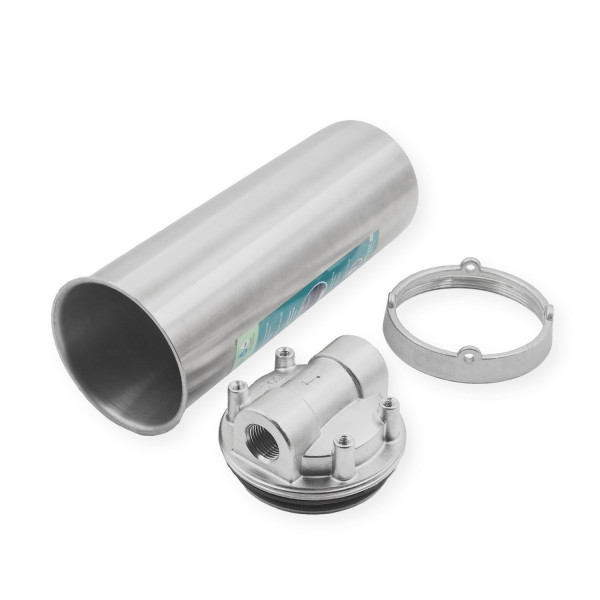 Фильтр колбовый Гидротек (HPS-10C-10SL 1/2") 1/2" 10SL со сливом (нержавеющая сталь, для холодной и горячей воды) (7001) Фильтр колбовый Гидротек (HPS-10C-10SL 1/2") 1/2" 10SL со сливом (нержавеющая сталь, для холодной и горячей воды) (7001)