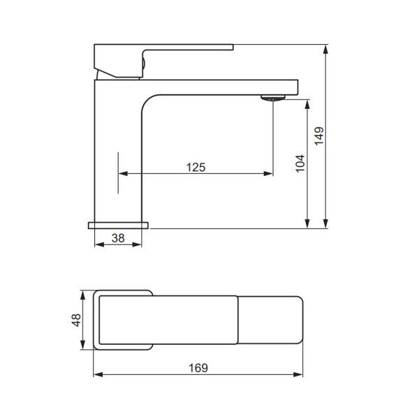 Смеситель для раковины Damixa Gala золото (530210600)