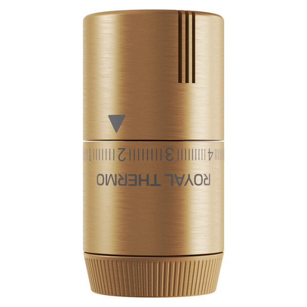 Головка термостатическая М30х1,5 Royal Thermo Design жидкостная (золото матовое) (RATHDN13015GM) Головка термостатическая М30х1,5 Royal Thermo Design жидкостная (золото матовое) (RATHDN13015GM)