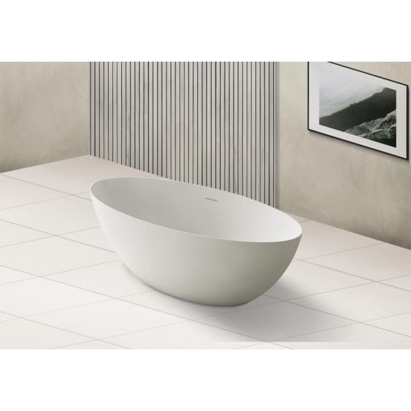 Ванна из искусственного камня Abber Stein 180x85 белая матовая (AS9625-1.8) Ванна из искусственного камня Abber Stein 180x85 белая матовая (AS9625-1.8)