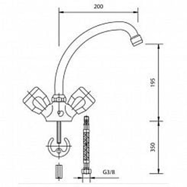 Смеситель для кухни Mofem 115 ME (200) (140-2002-22)