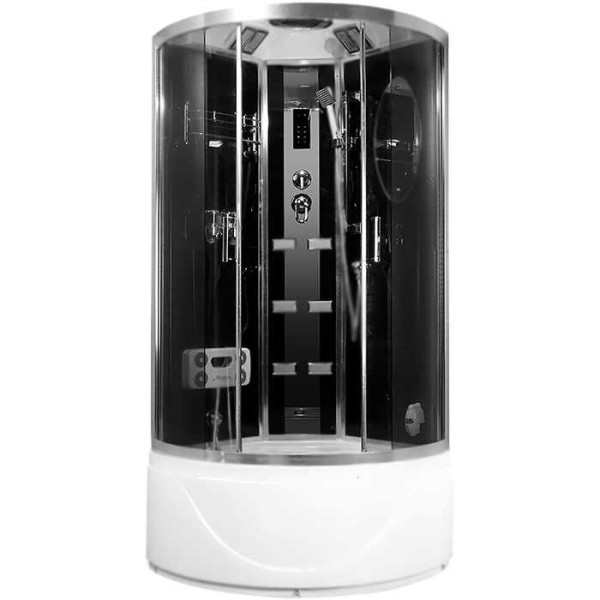 Душевая кабина Niagara с гидромассажем 900*900*2200 стекло тонированное, профиль хром (NG-908) Душевая кабина Niagara с гидромассажем 900*900*2200 стекло тонированное, профиль хром (NG-908)