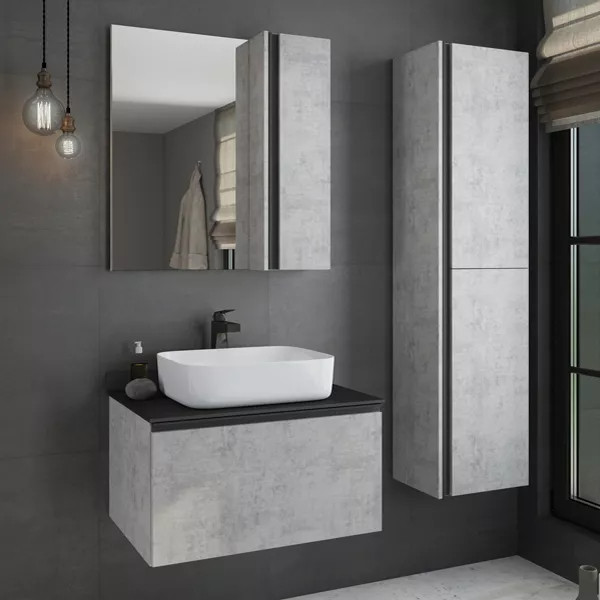 Шкаф зеркальный Comforty Эдинбург 750x165x800 дуб светлый (00004149063) Шкаф зеркальный Comforty Эдинбург 750x165x800 дуб светлый (00004149063)