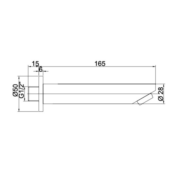 Излив RGW Shower Panels хром (21140947-01)