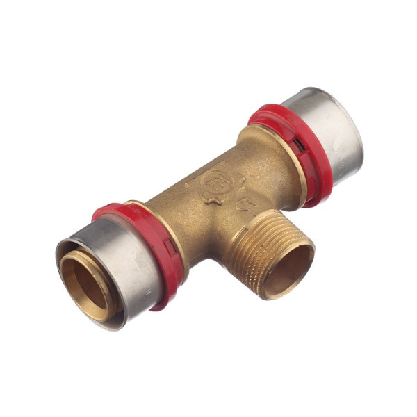 Тройник Tiemme 32х3/4"Нх32 латунь (пресс) (1650657 / 1658G320532CZ)