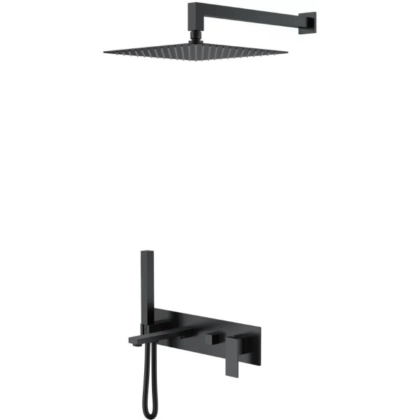 Душевая система Boheme Qubic B (черный) (474-B) Душевая система Boheme Qubic B (черный) (474-B)