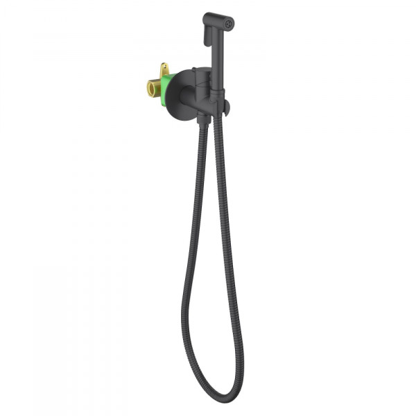 Смеситель с гигиеническим душем Timo Saona встраиваемый черный матовый (2337/03SM)