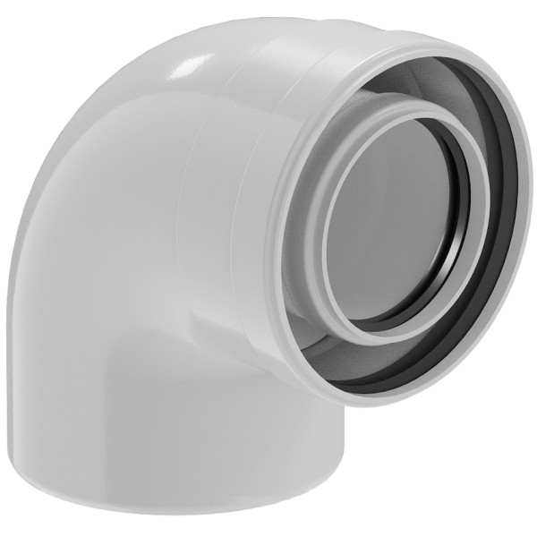 Отвод конденсационный Okseler D80/125 90° (oks00110)