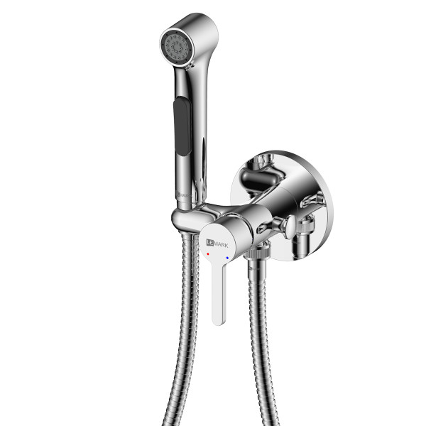 Смеситель с гигиеническим душем Lemark Solo встраиваемый хром (LM7174C)