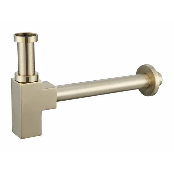 Сифон для раковины BelBagno брашированное золото (BB-SMQ2-BORO)