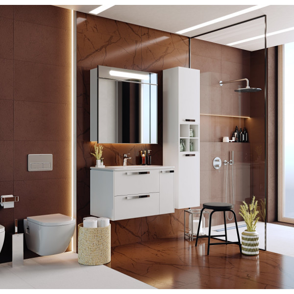 Тумба подвесная Roca Lago 800x448x490 белый (7.8572.9.680.6)