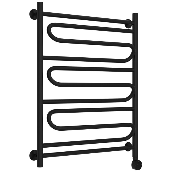 Полотенцесушитель электрический Сунержа Стилье Формат 22 ТП 800x600 (1+3+1) ПZП 21 провод слева/справа матовый чёрный (31522-8060)