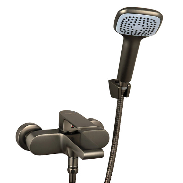Смеситель для ванны и душа Melodia della vita Waltz оружейная сталь (MDV30140gn)