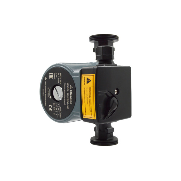 Насос циркуляционный Okseler RS 25/6G-180 с гайками (Oks00514)