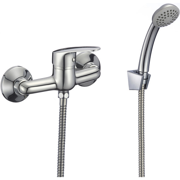 Смеситель для душа Milardo Simp с душевым комплектом, хром (SIMSB00M03)