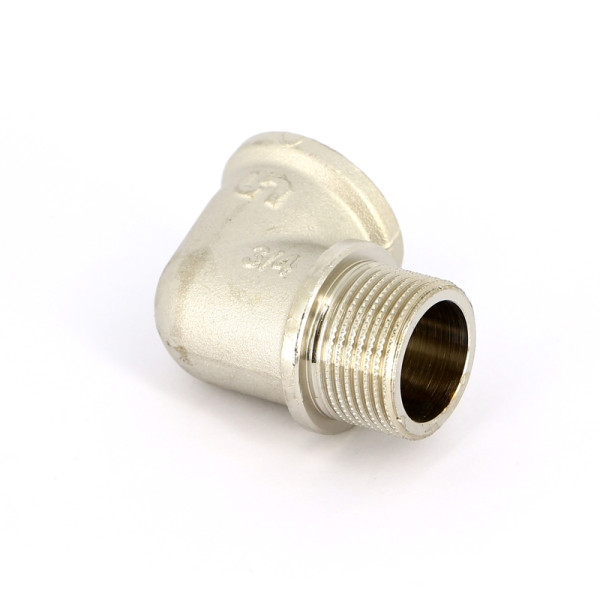 Угольник 3/4" ВН с упором Uni-Fitt (никель) 612N3300