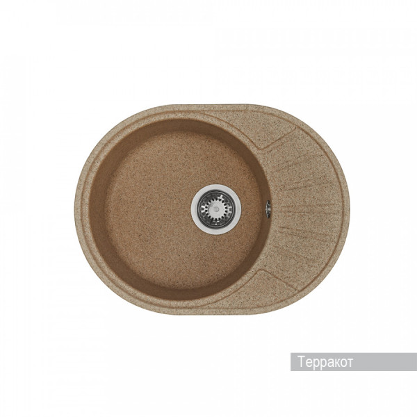Мойка для кухни врезная Aquaton Чезана 437x568x191 терракот (1.A711.2.32C.S27.0)