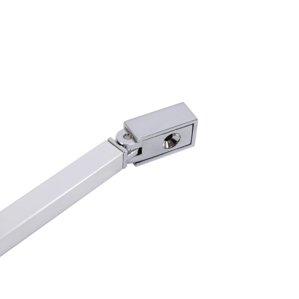 Душевая перегородка Cezares Liberta 120x195 стекло тонированное (бронза), профиль хром (LIBERTA-L-1-TB-120-BR-Cr)