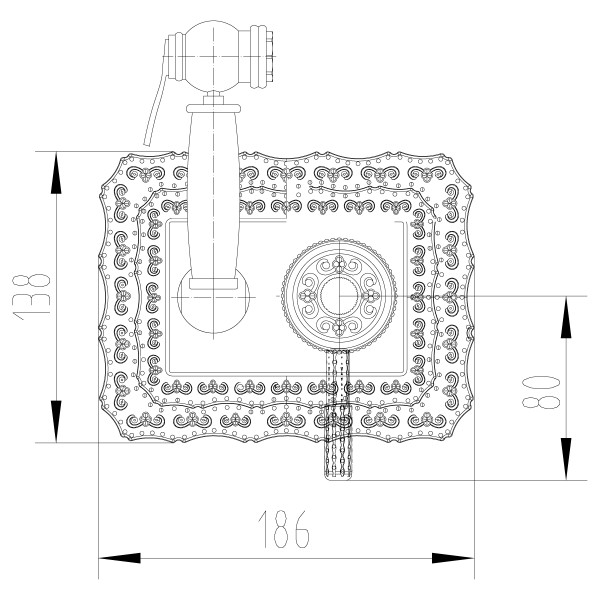 Смеситель для биде Lemark Jasmine черная бронза с гигиеническим душем (LM6619ORB)