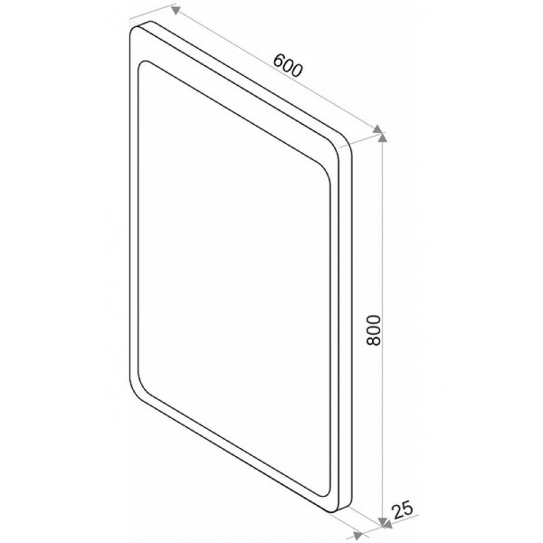 Зеркало Континент Lacio Led 600х800 (ЗЛП509)