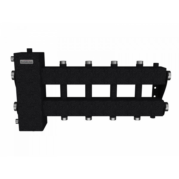 Коллектор балансировочный Gidruss BM-150-5DU (до 150 кВт, подкл. котла G 1 1/2", 2+2 контура G 1" + 1 боковой контур G 1 1/2", ст. 09Г2С) Коллектор балансировочный Gidruss BM-150-5DU (до 150 кВт, подкл. котла G 1 1/2", 2+2 контура G 1" + 1 боковой контур G 1 1/2", ст. 09Г2С)