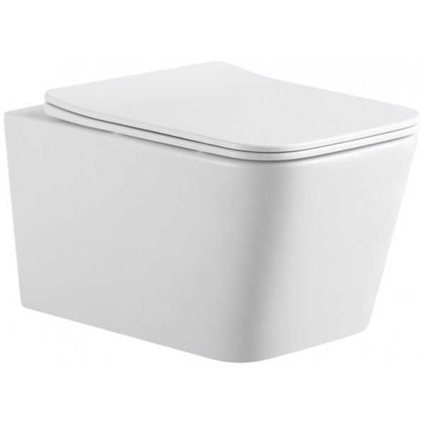 Унитаз подвесной Aquanet Tavr 2.0 W с сиденьем Soft Close (243545)