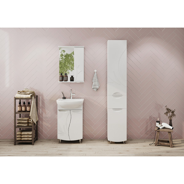 Тумба напольная Volna Adel 560x800 белая (tnADEL60.2D-01) Тумба напольная Volna Adel 560x800 белая (tnADEL60.2D-01)