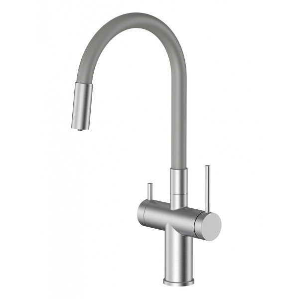 Смеситель для кухни Santek Энсо с переключателем на фильтр, с гибким изливом хром (WH5A43127AP01) Смеситель для кухни Santek Энсо с переключателем на фильтр, с гибким изливом хром (WH5A43127AP01)