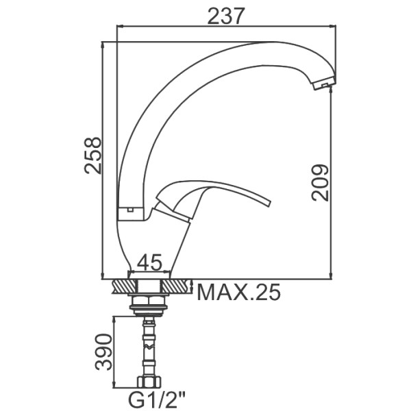 Смеситель для кухни Ledeme (L5935) Смеситель для кухни Ledeme (L5935)