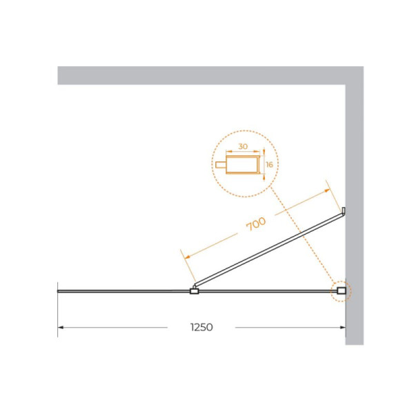 Душевая перегородка Cezares Liberta 125x195 стекло прозрачное, профиль хром (LIBERTA-L-1-TB-125-C-Cr) Душевая перегородка Cezares Liberta 125x195 стекло прозрачное, профиль хром (LIBERTA-L-1-TB-125-C-Cr)
