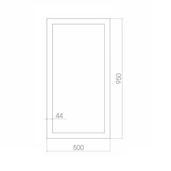 Зеркало Loranto Феникс 500х950 (ФР-00000917)